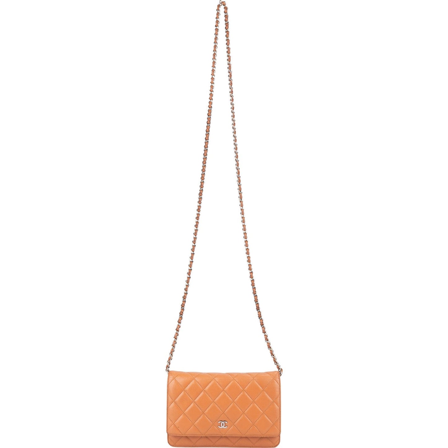 Chanel Quilted Caviar Leather Wallet On Chain Crossbody Bag