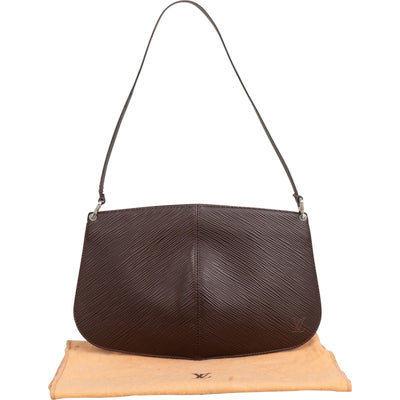 Louis Vuitton Brun Epi Leather Demi Lune Shoulder Bag
