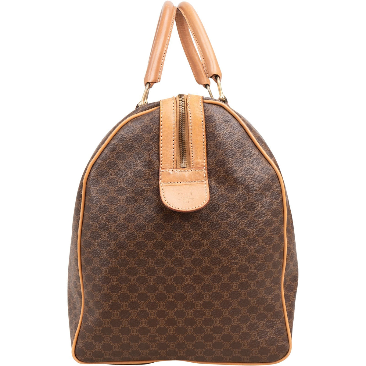 Celine Macadam Monogram Canvas Boston 50 Travel Bag