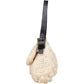 Fendi Black Wool Knit Baguette Shoulder Bag