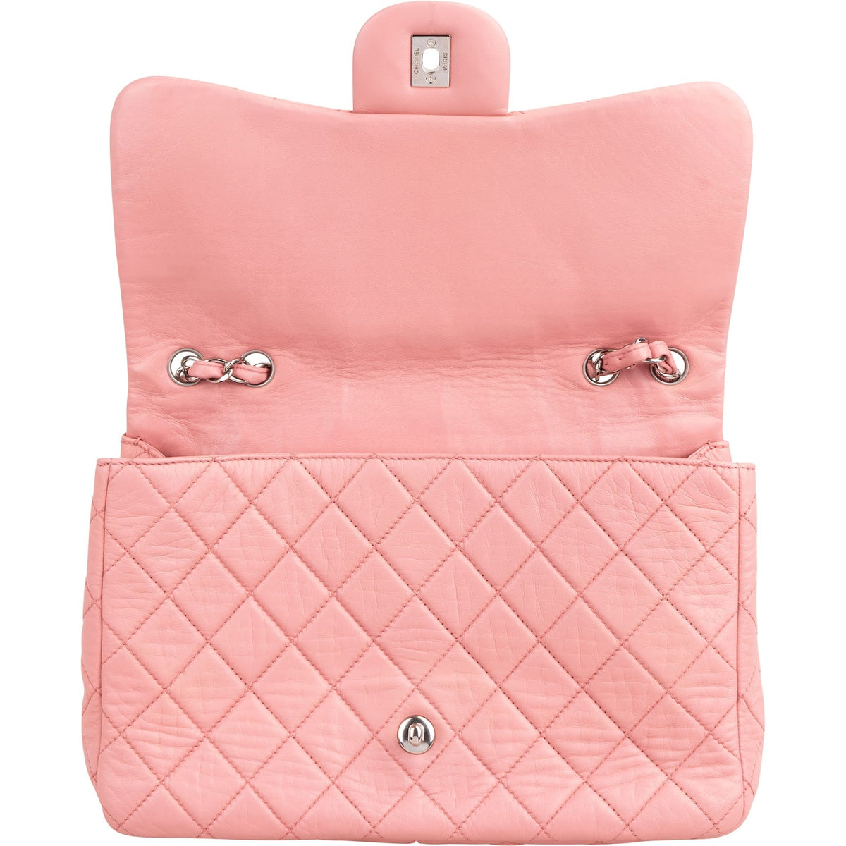 Chanel Quilted Soft Lambskin Palladium Jumbo Single Flap Crossbody Bag