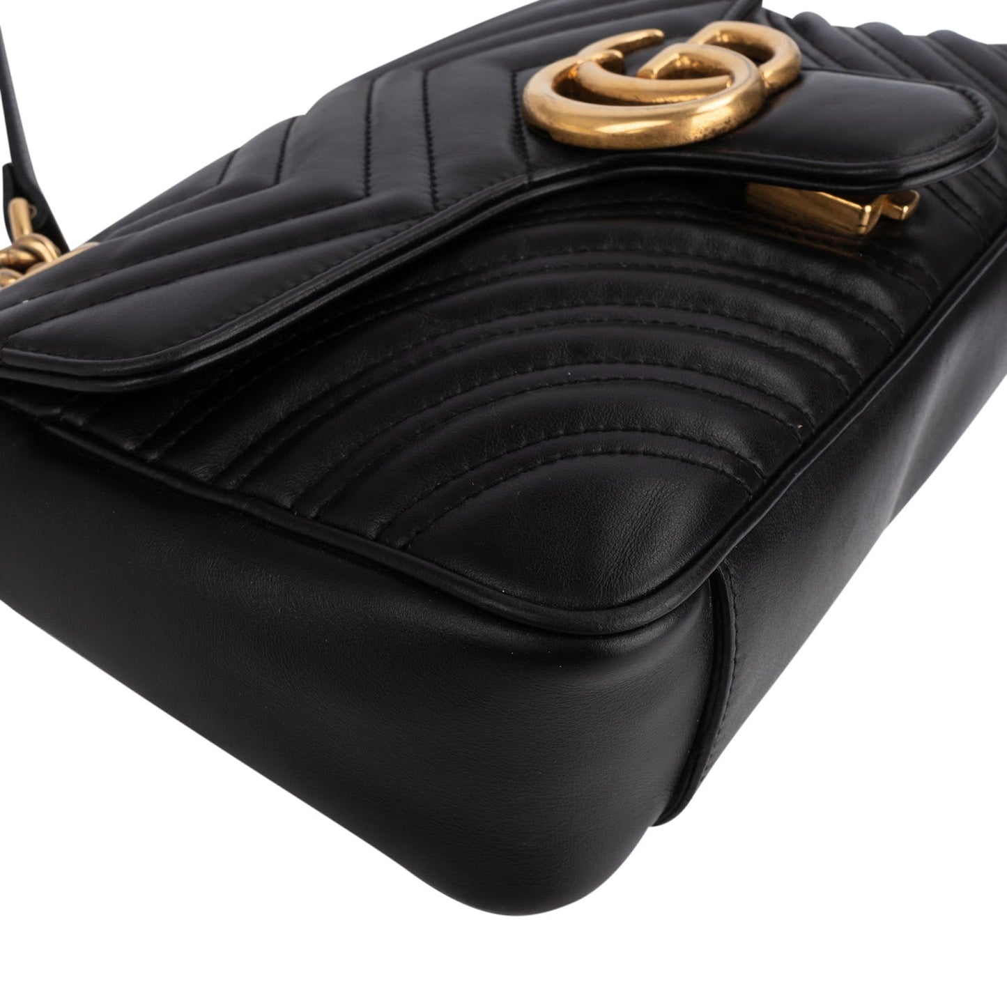 Gucci Matelassé Leather GG Marmont Shoulder Crossbody Bag