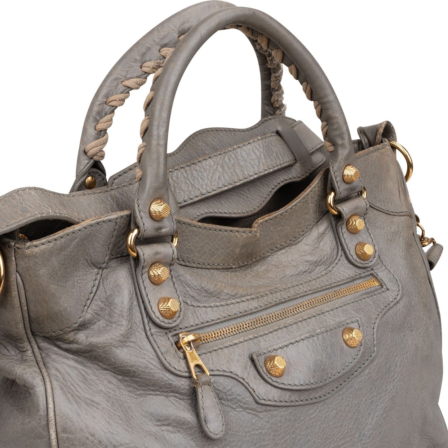 Balenciaga Grey Leather City Jumbo Handbag
