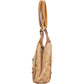 Gucci Monogram GG Canvas Lizard-Embossed Leather Small New Jackie Shoulder Bag