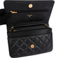 Chanel Quilted Caviar Leather Wallet On Chain Crossbody Bag