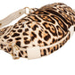 Yves Sant Laurent Pony Hair Leopard Print Hobo Shoulder Bag