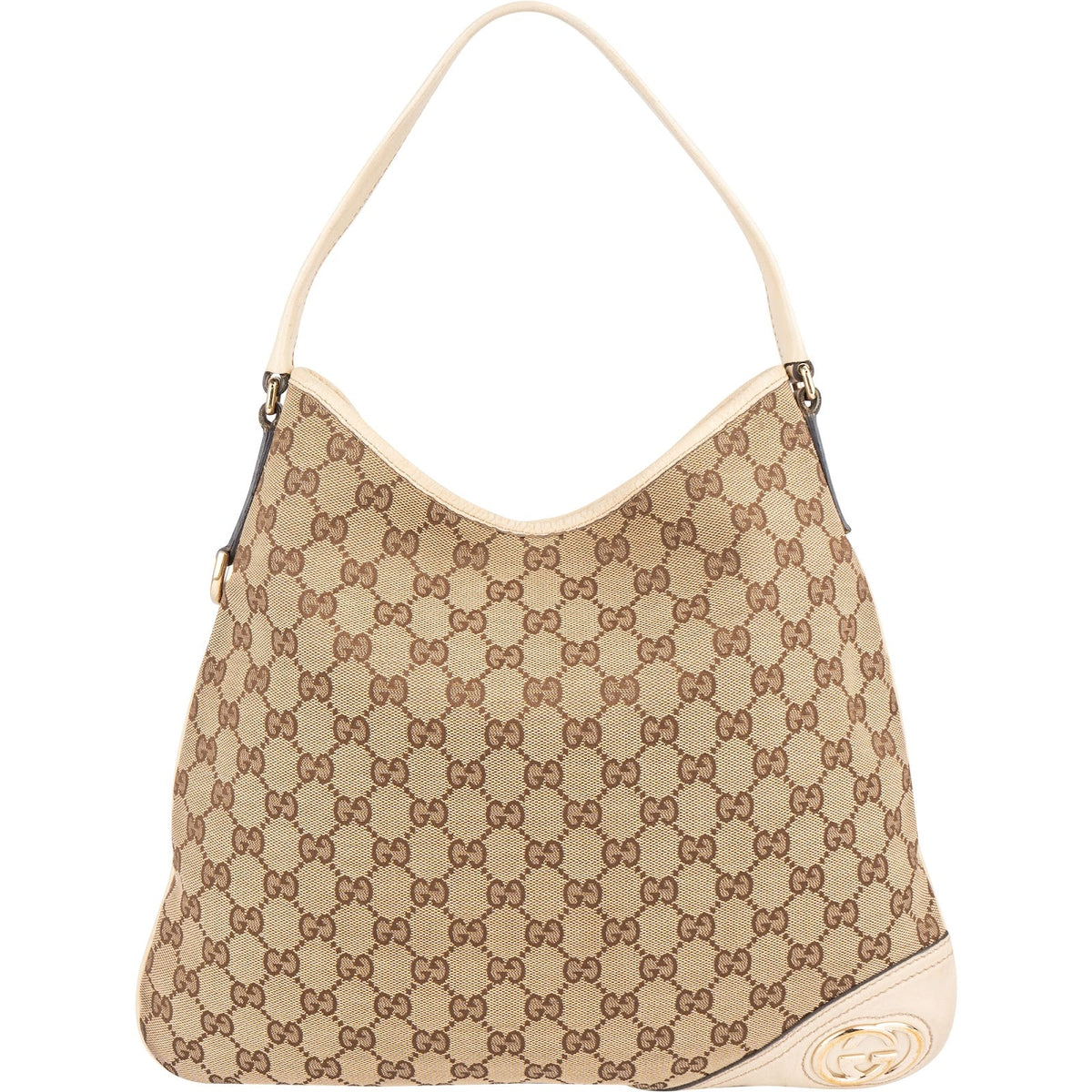 Gucci Monogram GG Canvas Interlocking G New Britt Shoulder Bag