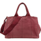 Prada Bordeaux Canvas Canapa Tote Handbag