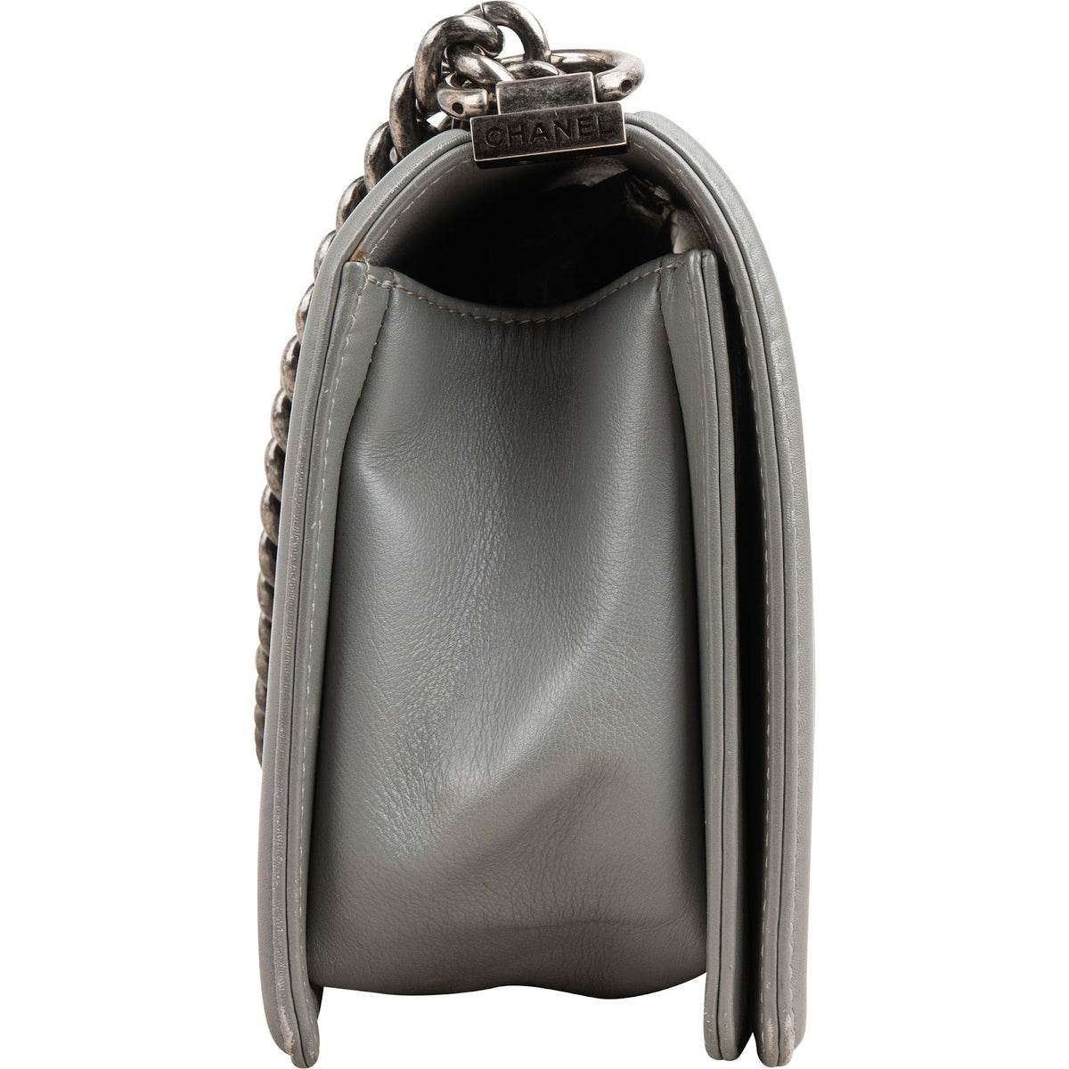 Chanel Quilted Lambskin Medium Boy Single Flap Crossbody Bag