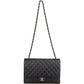 Chanel Quilted Lambskin Palladium Maxi Single Flap Crossbody Bag