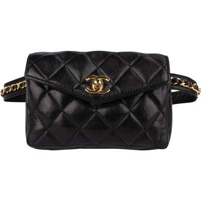 Chanel Quilted Lambskin CC Belt Bum Waist Bag