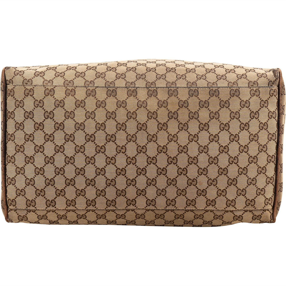 Gucci Monogram GG Canvas Web Boston Handbag