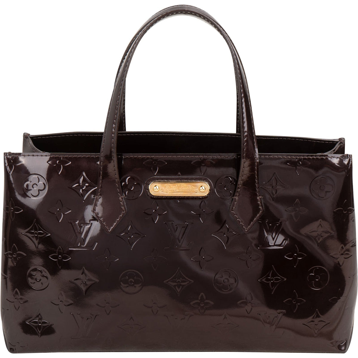 Louis Vuitton Wilshire PM aus Monogram Vernis – Vorderansicht