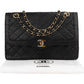 Chanel Quilted Lambskin Bicolor Double Flap Shoulder Bag