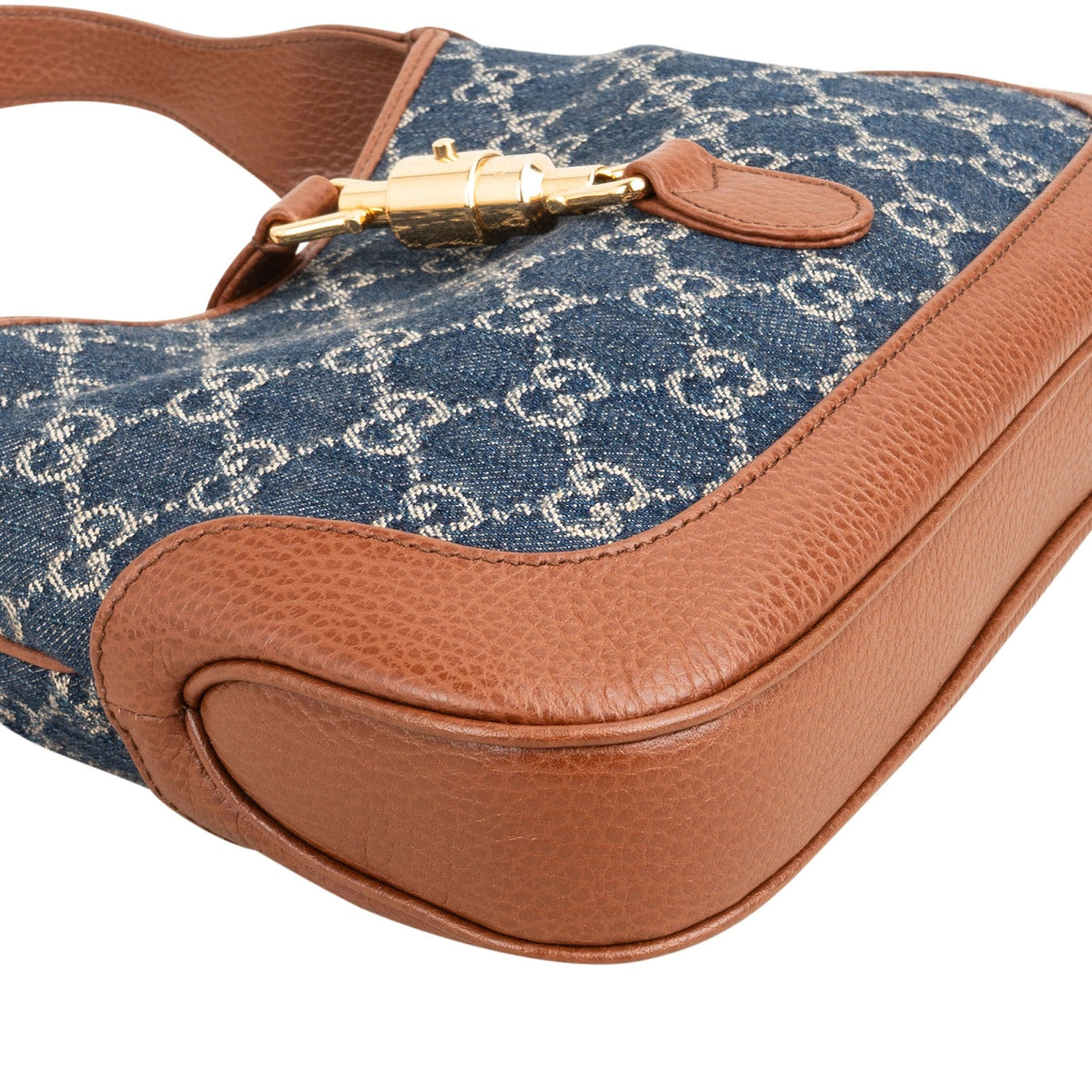 Gucci Denim Jackie 1961 Small Hobo Shoulder Bag