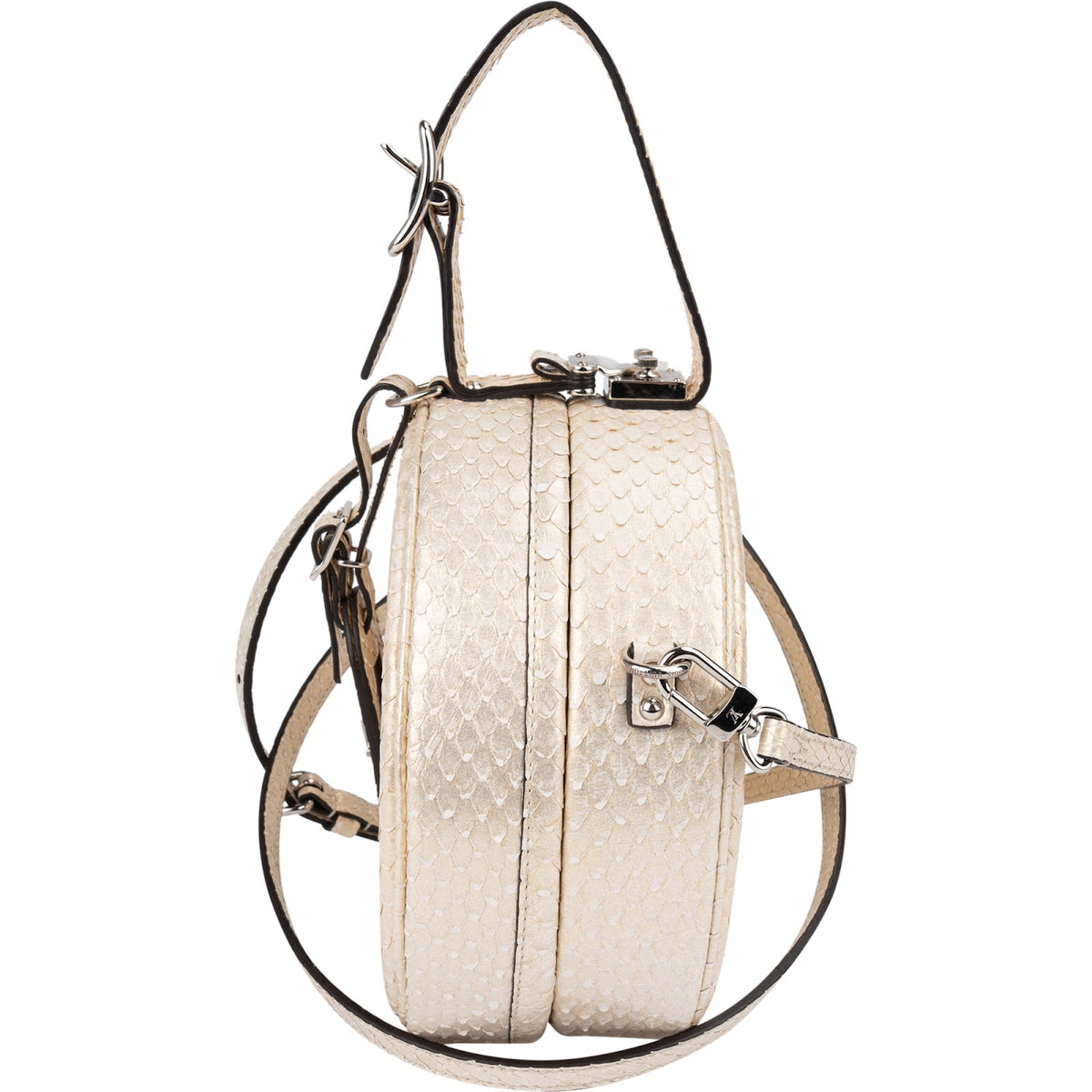 Louis Vuitton Python Leather Nano Boite Chapeau Crossbody Bag