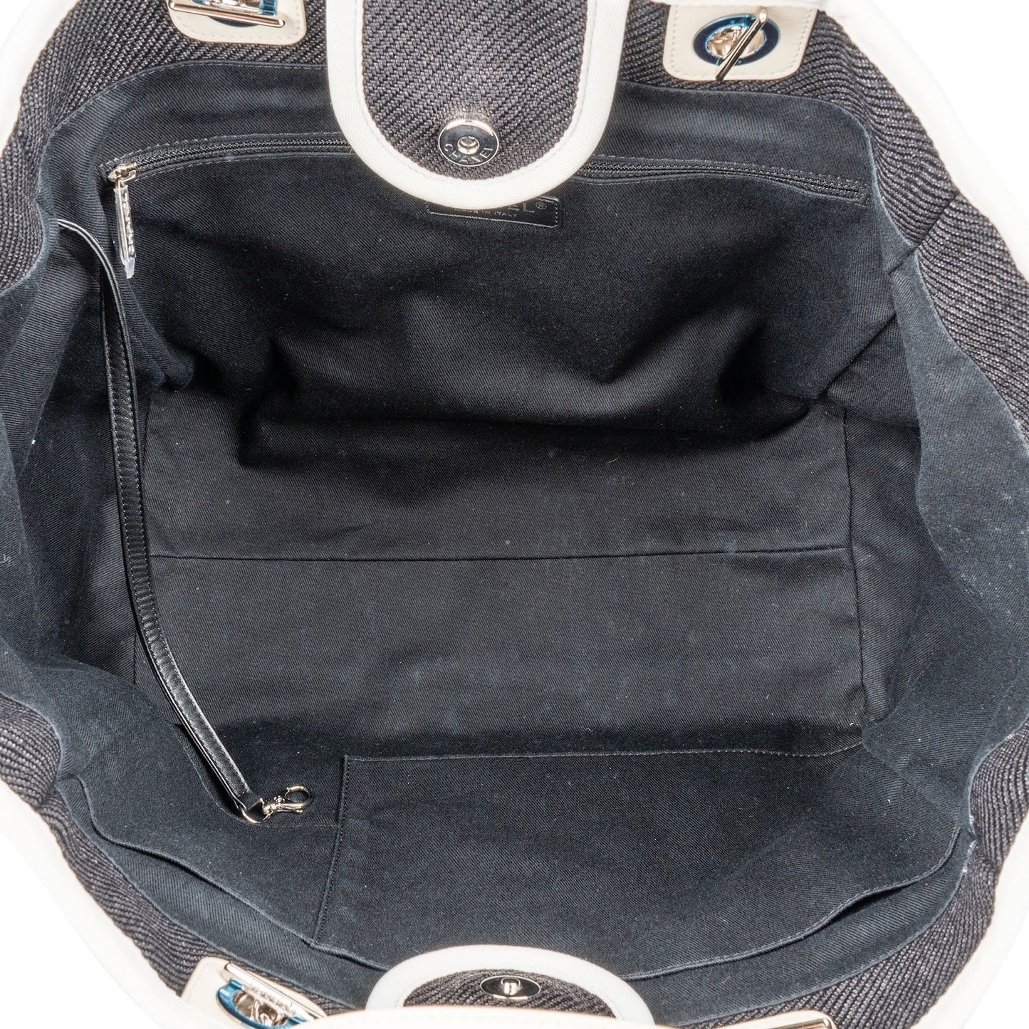 Chanel Denim Deauville Tote Shoulder Bag