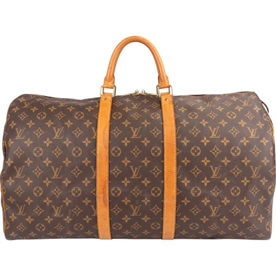 Louis Vuitton Monogram Canvas Keepall 55 Travel Bag