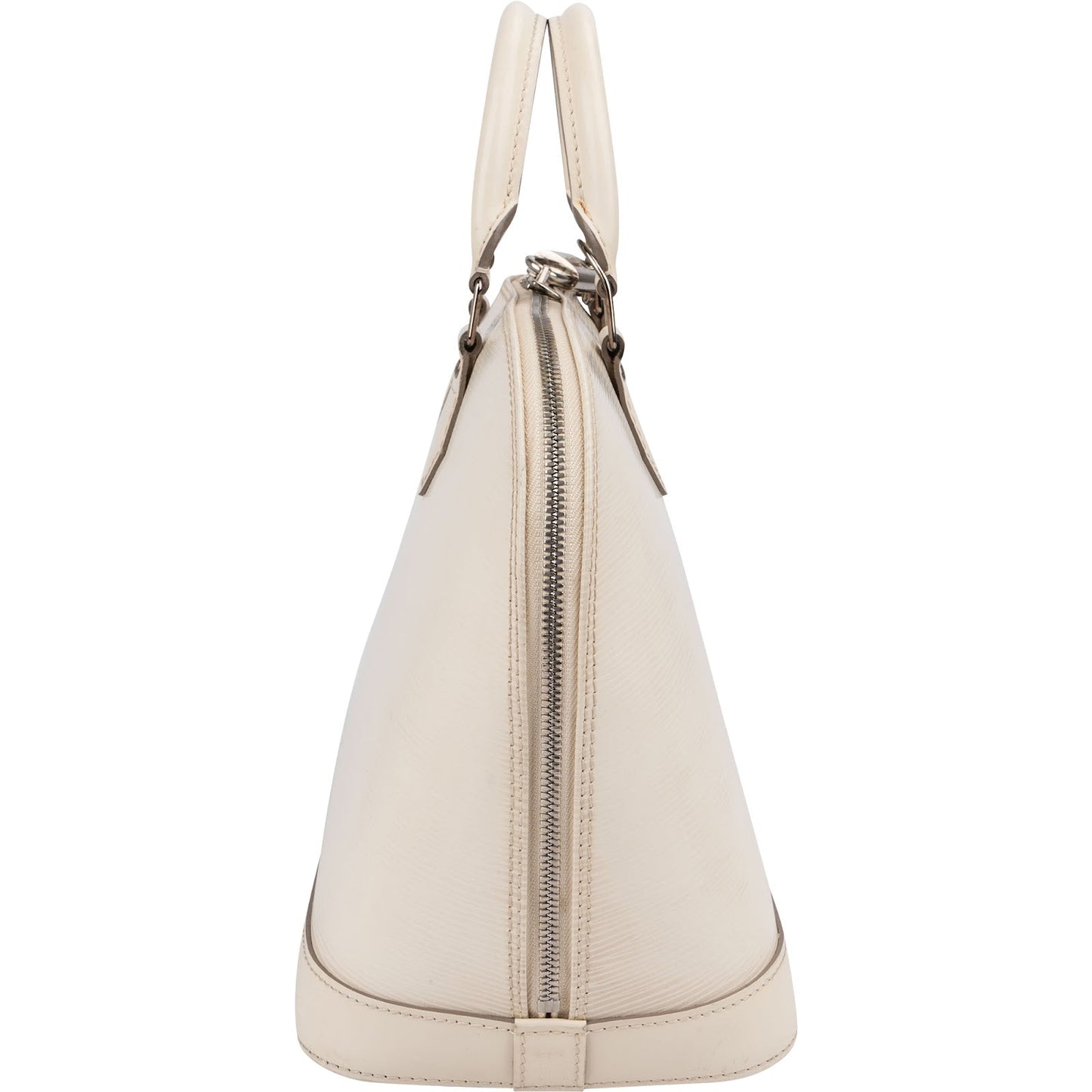 Louis Vuitton White Epi Leather Alma PM Handbag
