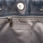 Chanel Patent Leather Fringed CC Large Shopping Tote Shoulder Bag