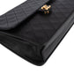 Chanel Quilted Lambskin 24K Gold Single Flap Shoulder Bag