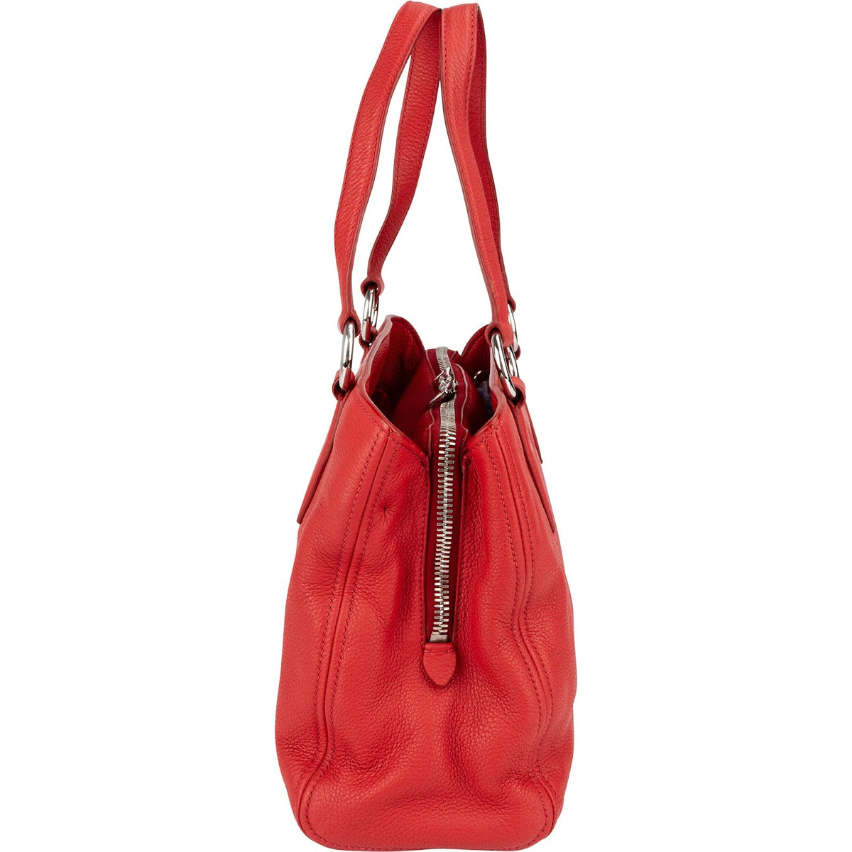Miu Miu Tote aus rotem Vitello-Phenix-Leder – Ansicht 6