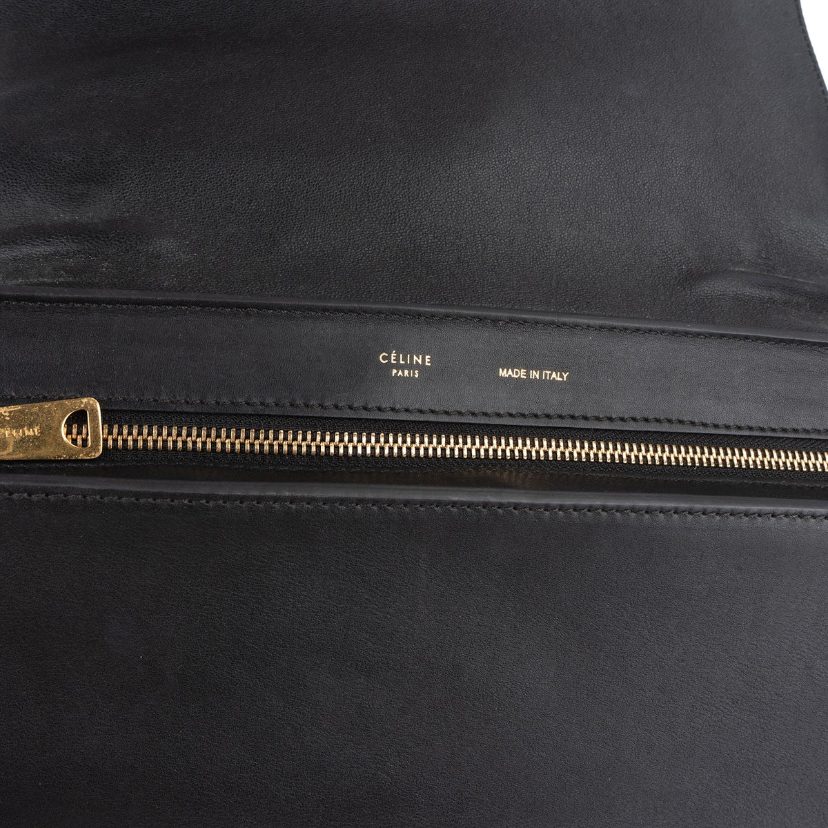 Céline Tricolor Suede Leather Trapeze Handbag