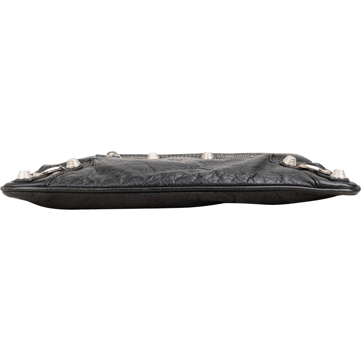 Balenciaga Black Arena Leather City Clutch