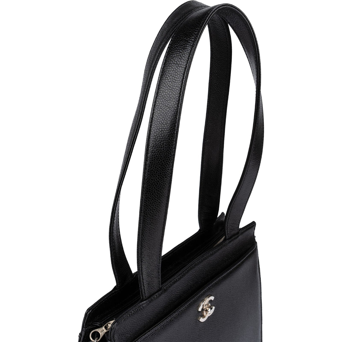 Chanel Caviar Leather Coco Mark Tote Shoulder Bag
