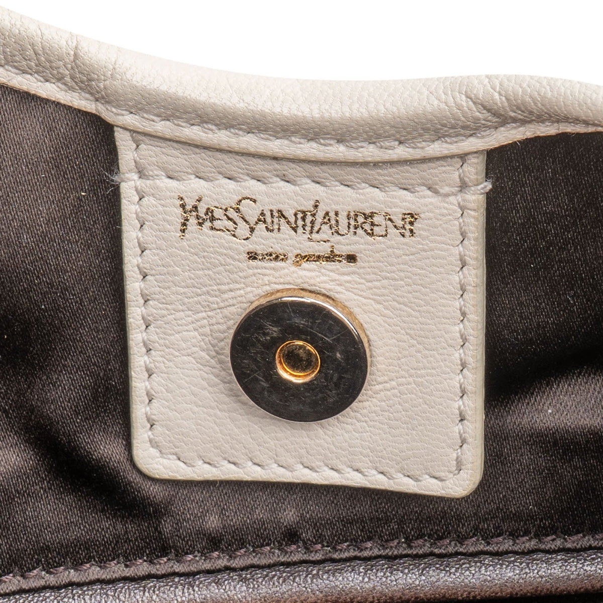 Yves Saint Laurent Suede Leather Rive Gauche Ruffled Hobo Mombasa Shoulder Bag