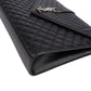 Saint Laurent Quilted Grained Leather Large Envelope Crossbody Bag
