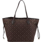 Louis Vuitton Mini Lin Monogram Neverfull MM Shoulder Bag
