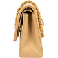 Chanel Quilted Lambskin 24K Medium Gold Double Flap Shoulder Bag