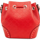 Gucci Guccissima Leather Studded Bucket Crossbody Bag