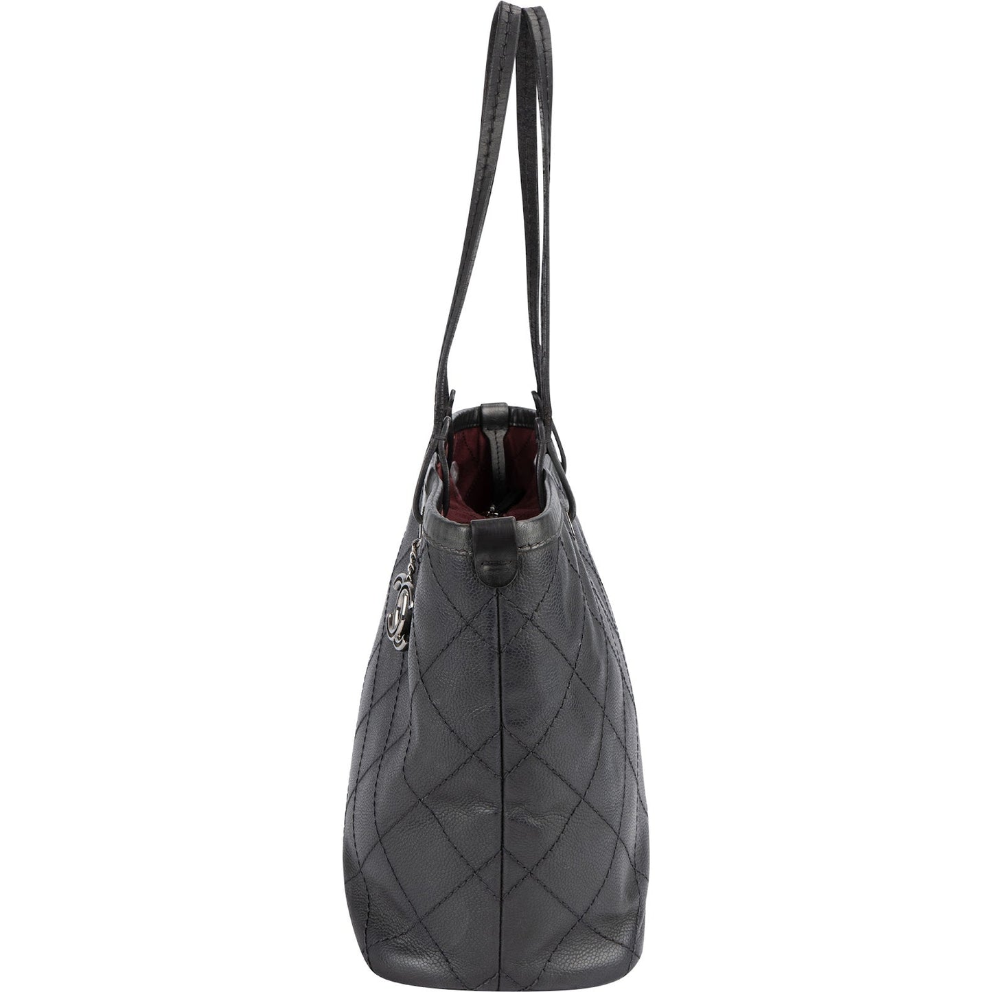 Chanel Caviar Leather On The Road Tote Shoulder Bag