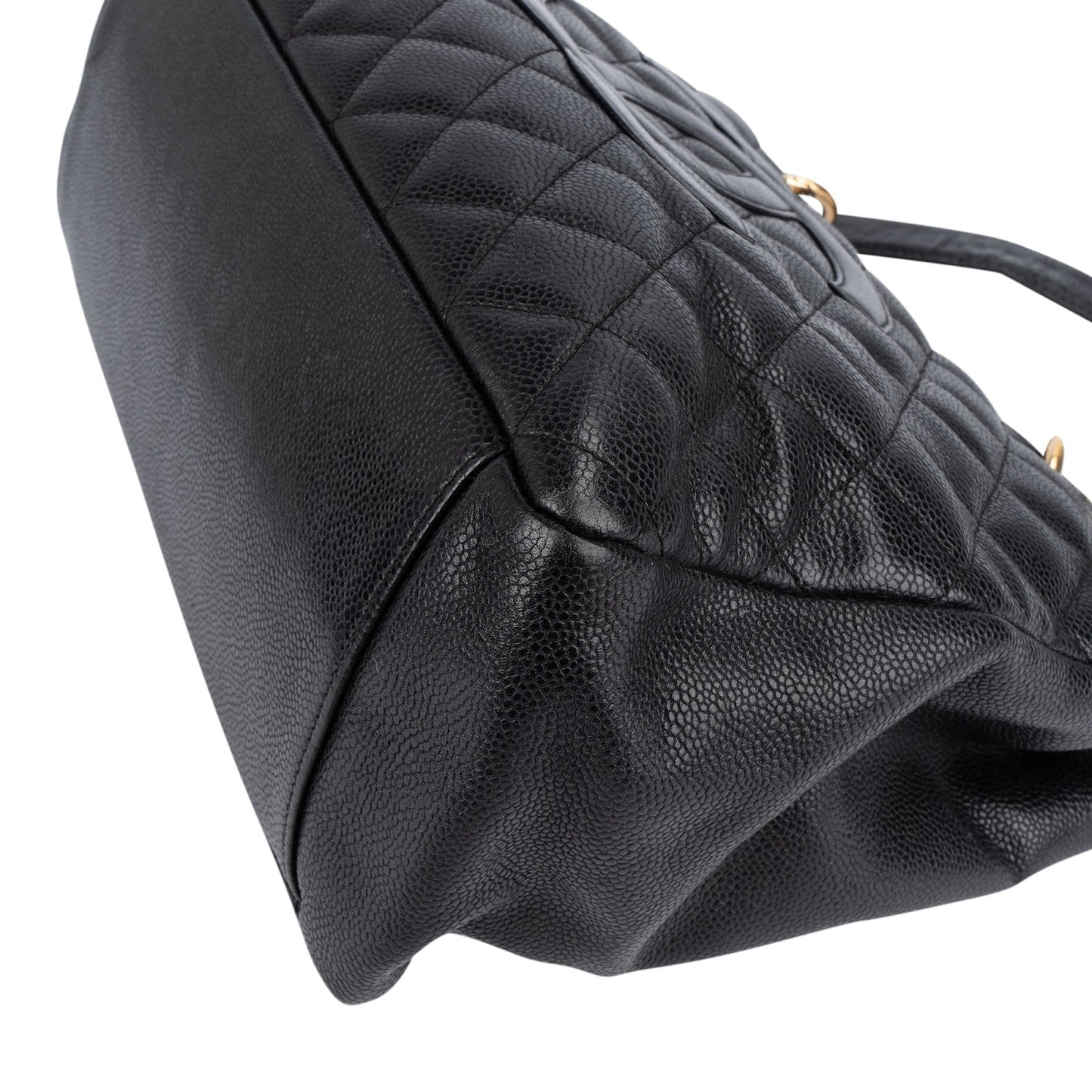 Chanel Quilted Caviar Leather Grand Shopping CC Shoulder Bag