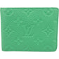 Louis Vuitton Green Monogram Empreinte Leather Slender Wallet