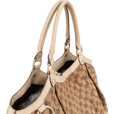 Gucci Monogram GG Sukey Hobo Handbag