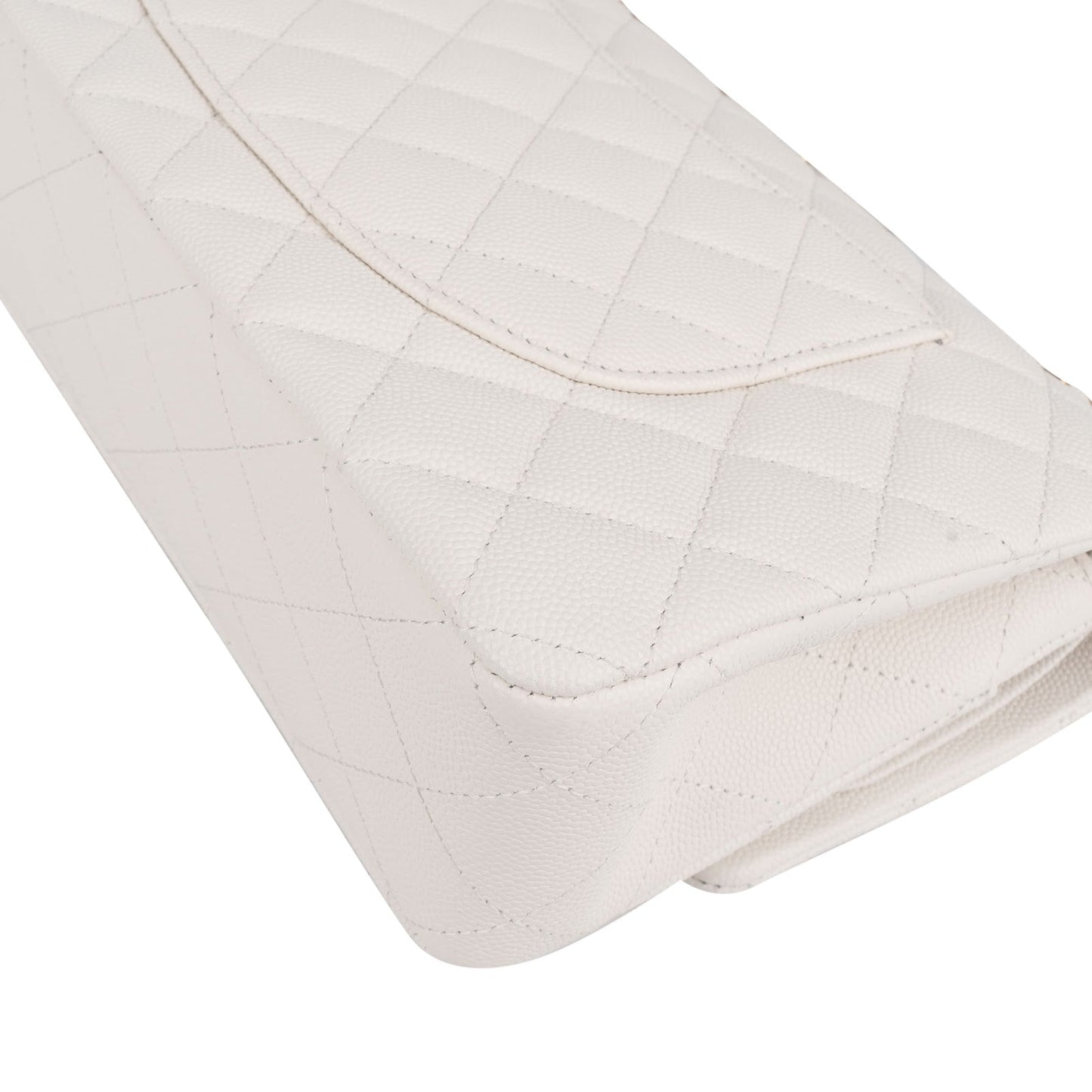 Chanel Quilted Caviar Leather Medium Double Flap Shoulder Bag