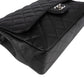 Chanel Quilted Caviar Leather Palladium Jumbo Single Flap Crossbody Bag