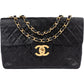 Chanel Quilted Lambskin 24K Gold Maxi Single Flap Crossbody Bag