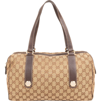 Gucci Monogram GG Canvas Boston 35 Shoulder Bag
