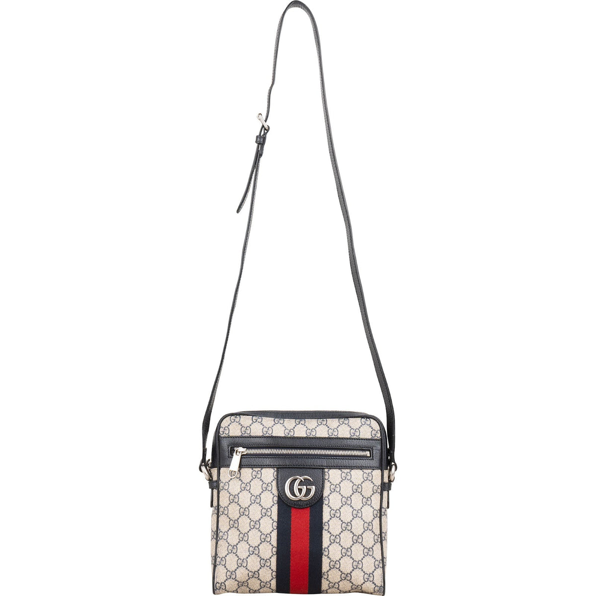 Gucci Monogram GG Supreme Ophidia Messenger Crossbody Bag