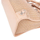 Balenciaga Stitched Checked Monogram Mesh Pink Leather City Handbag