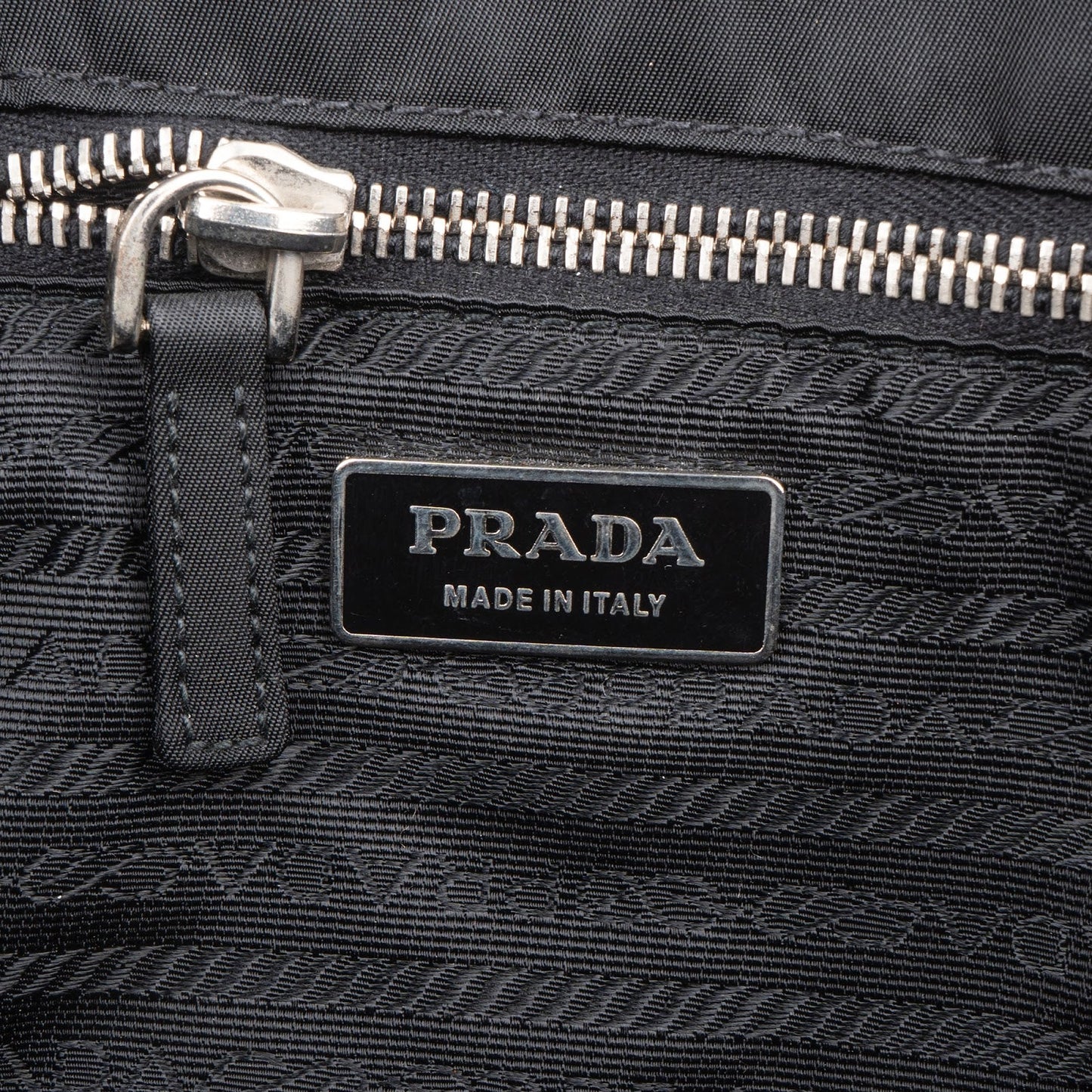Prada Nylon Triangle Tote Handbag