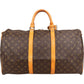 Louis Vuitton Monogram Canvas Keepall 50 Travel Bag
