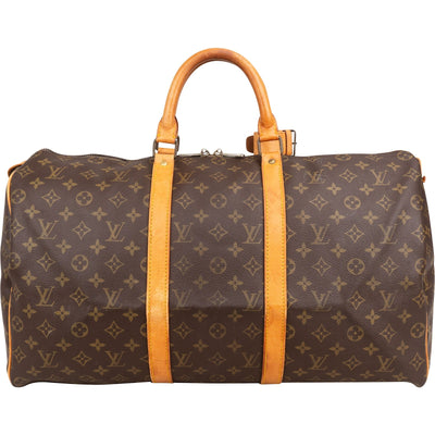 Louis Vuitton Monogram Canvas Keepall 50 Travel Bag