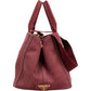 Prada Bordeaux Canvas Canapa Tote Handbag
