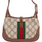 Gucci Monogram GG Supreme Canvas Jackie 1961 Web Mini Crossbody Bag
