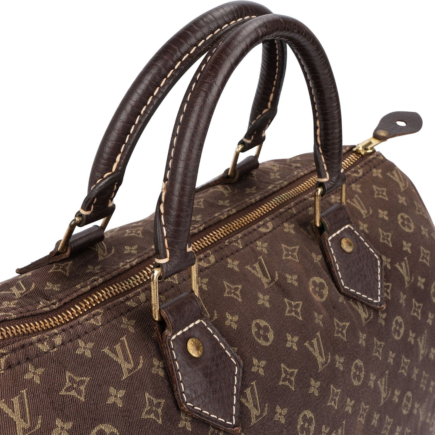 Louis Vuitton Monogram Mini Lin Speedy 30 Handbag